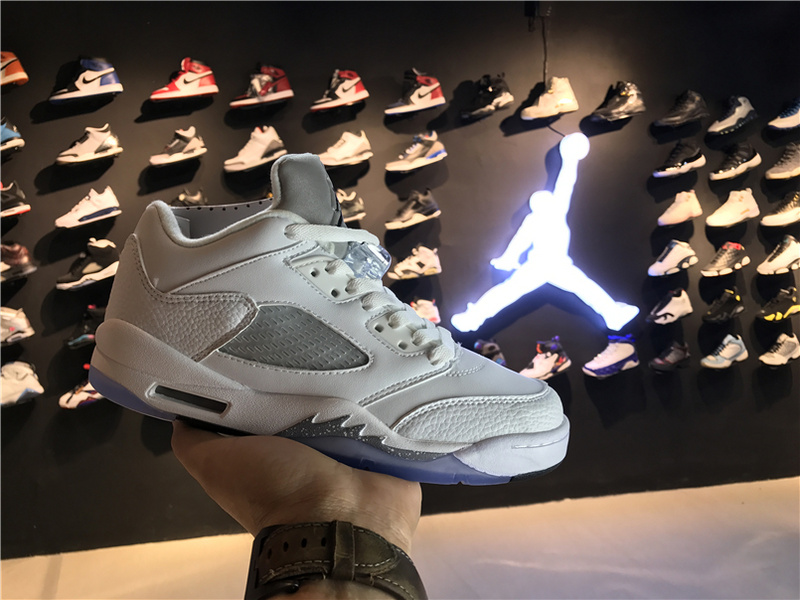 Air Jordan 5 Low GSWhite Silver 819172 122